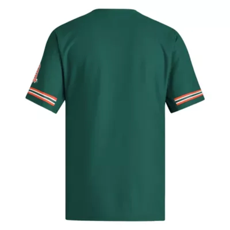 Miami (FL) Hurricanes NCAA Reversible Retro Full-Button Baseball Jersey