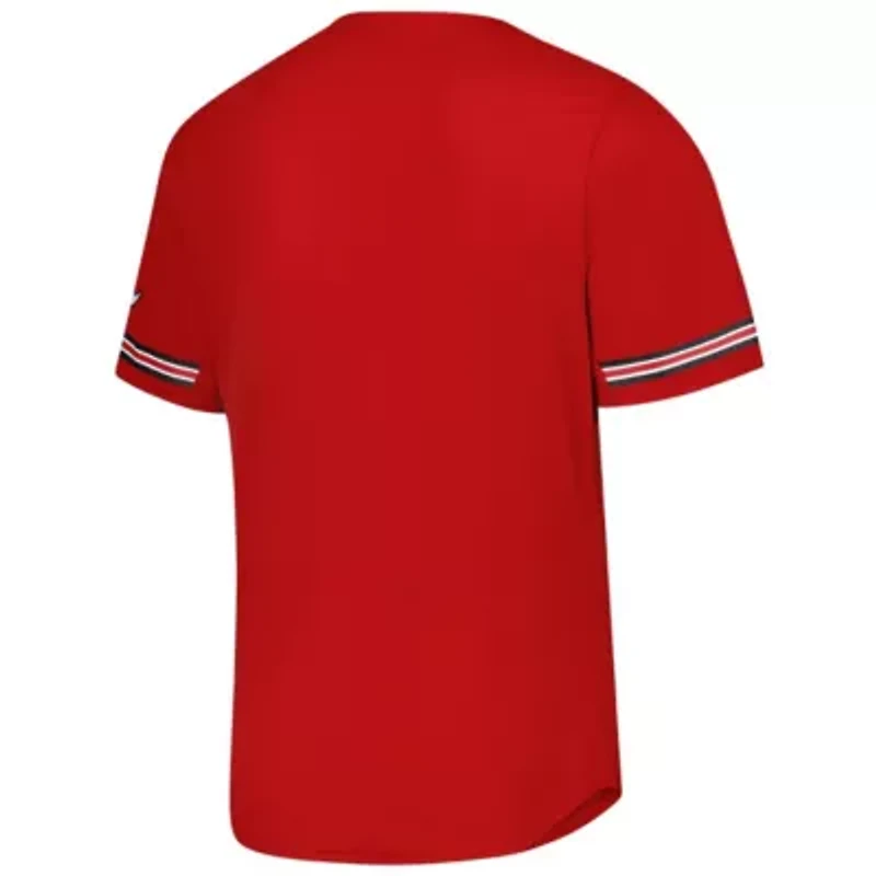 NCAA Louisville Cardinals Reversible Retro Full-Button Baseball Jersey