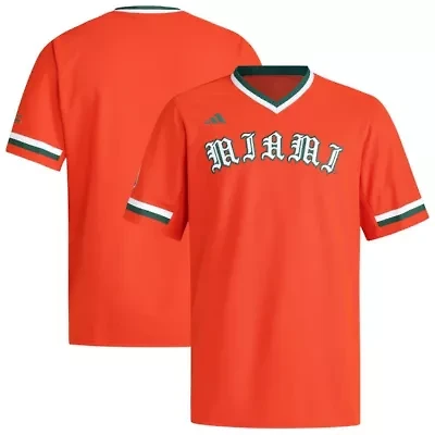 Miami (FL) Hurricanes NCAA V-Neck Baseball Jersey