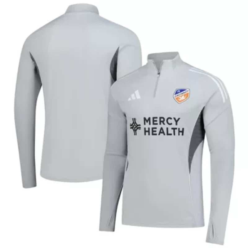MLS FC Cincinnati 2025 AEROREADY Quarter-Zip Long Sleeve Training Top