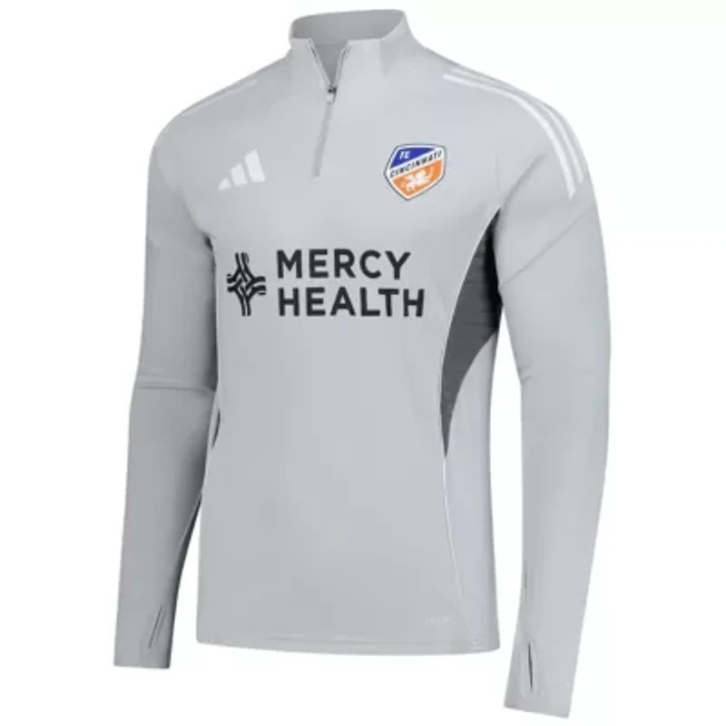 MLS FC Cincinnati 2025 AEROREADY Quarter-Zip Long Sleeve Training Top