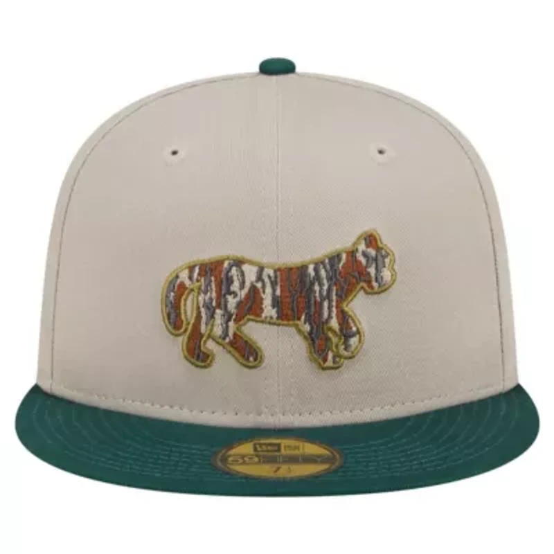 MLB Natural/Hunter Detroit Tigers Lifestyle Tree Bark Fill 59FIFTY Fitted Hat