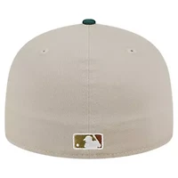 MLB Natural/Hunter Los Angeles Dodgers Lifestyle Tree Bark Fill 59FIFTY Fitted Hat