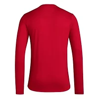 NCAA Indiana Hoosiers Locker On-Court the Fade AEROREADY Long Sleeve T-Shirt