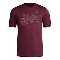NCAA Mississippi State Bulldogs Locker Local Impression AEROREADY T-Shirt