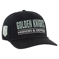 NHL Vegas Golden Knights OHT Military Appreciation Homeland Honor and Defend Hitch Adjustable Hat