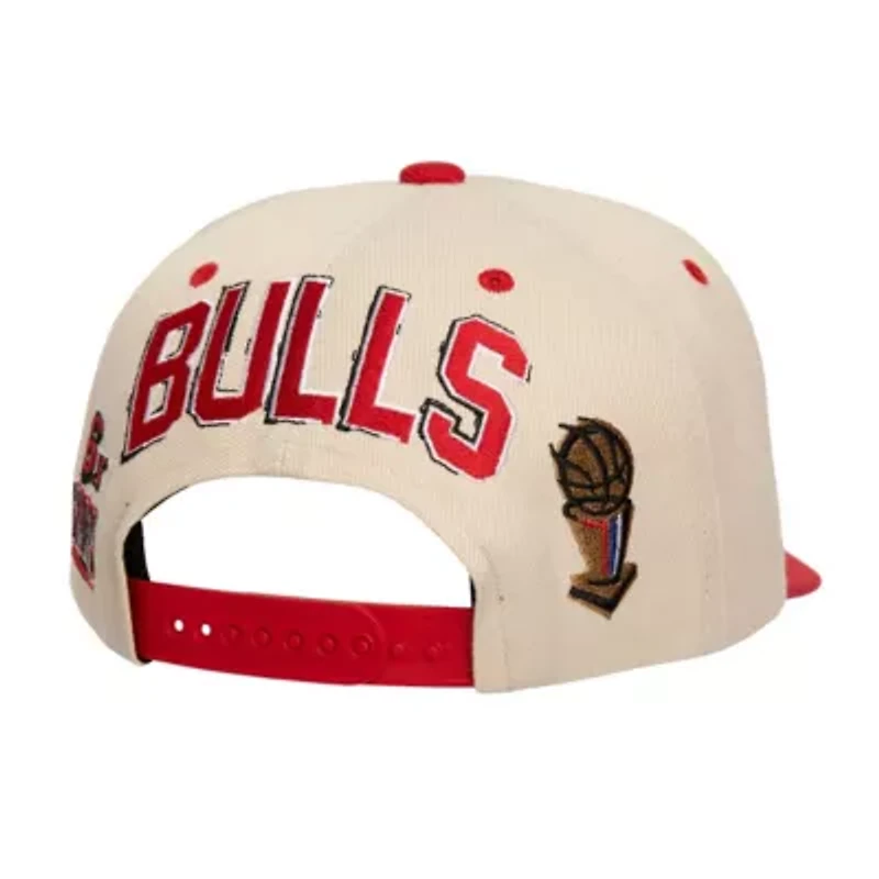 NBA Cream/Red Chicago Bulls 6x NBA s Soul Legacy Defined Snapback Hat