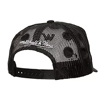 NBA Golden State Warriors Monogram Allover Logo Mesh Trucker Adjustable Hat