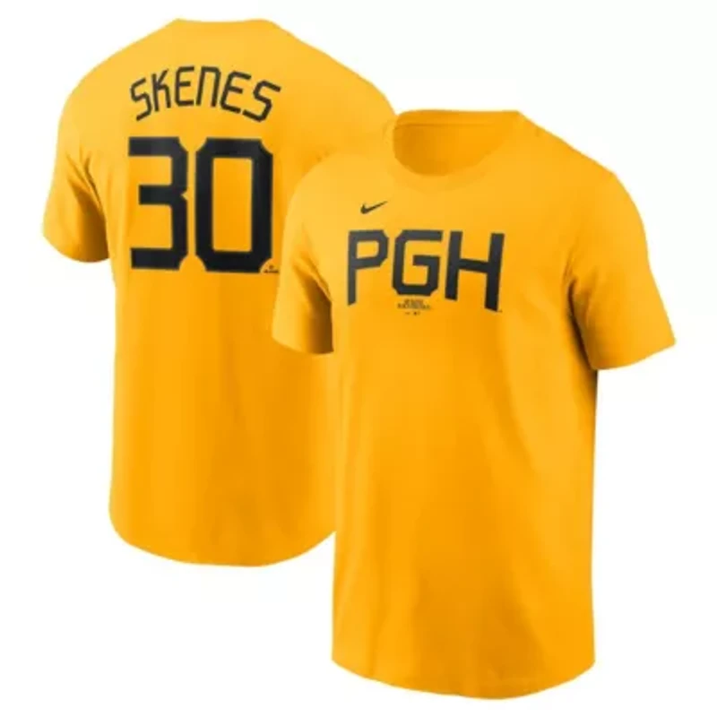 MLB Nike Paul Skenes Pittsburgh Pirates Fuse Name & Number T-Shirt