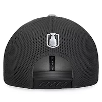 NHL Fanatics Gray/Charcoal Florida Panthers 2024 Stanley Cup s Locker Room Meshback Structured Adjustable Hat