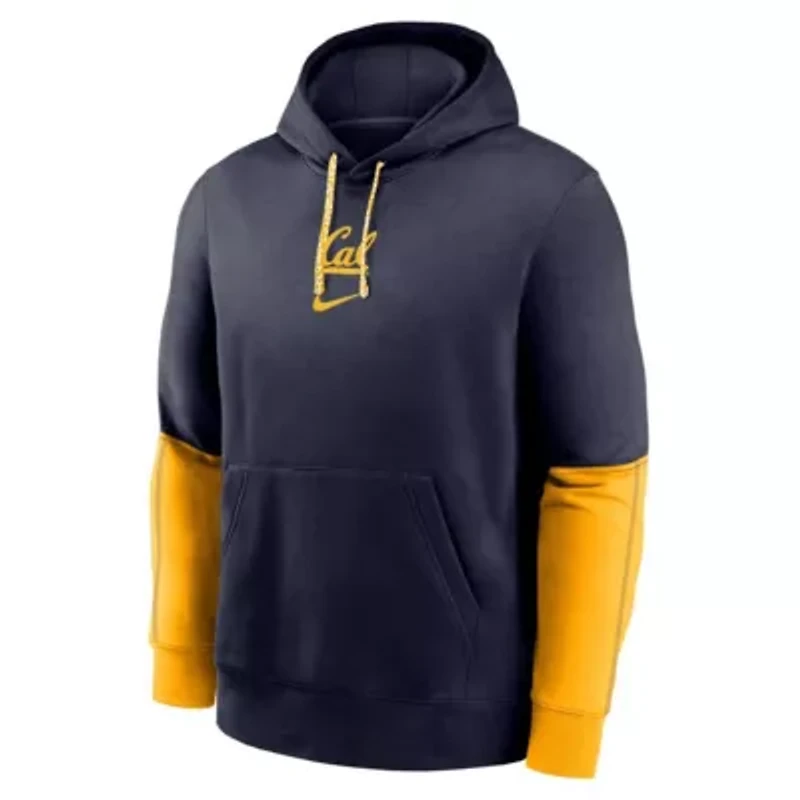 California Golden Bears NCAA Nike Cal 2024 Sideline Club Fleece Pullover Hoodie