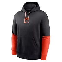 NCAA Nike Oklahoma State Cowboys 2024 Sideline Club Fleece Pullover Hoodie