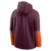 NCAA Nike Virginia Tech Hokies 2024 Sideline Club Fleece Pullover Hoodie
