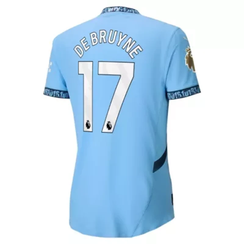 International Clubs Kevin De Bruyne Light Manchester City 2024/25 Home Authentic Player Jersey