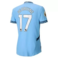 International Clubs Kevin De Bruyne Light Manchester City 2024/25 Home Authentic Player Jersey