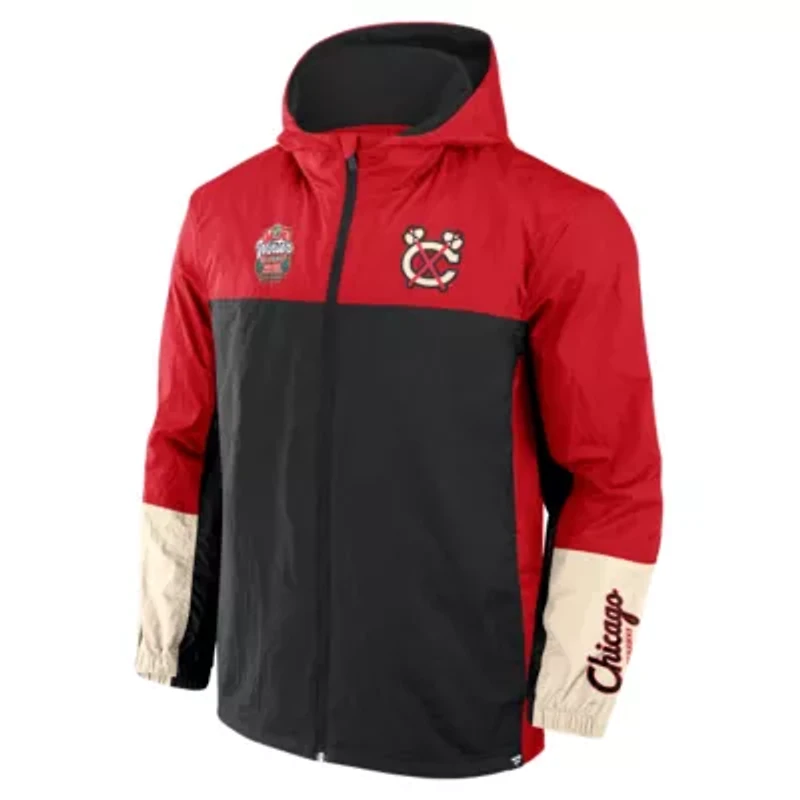 NHL Fanatics Chicago Blackhawks 2025 Winter Classic Crash The Net Full-Zip Jacket