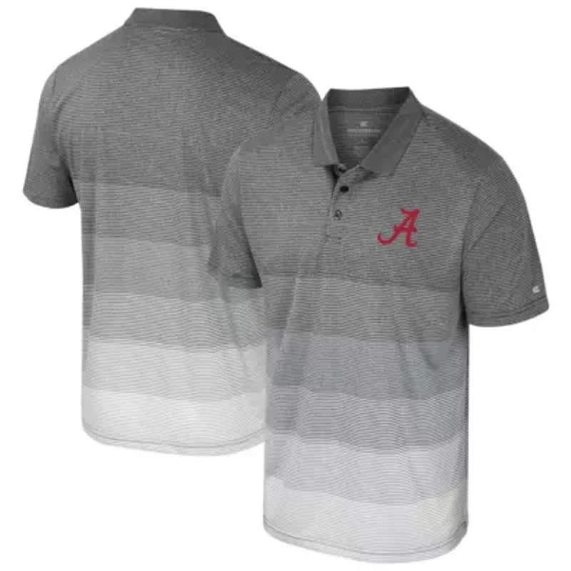 Alabama Crimson Tide NCAA Striped Mesh Polo