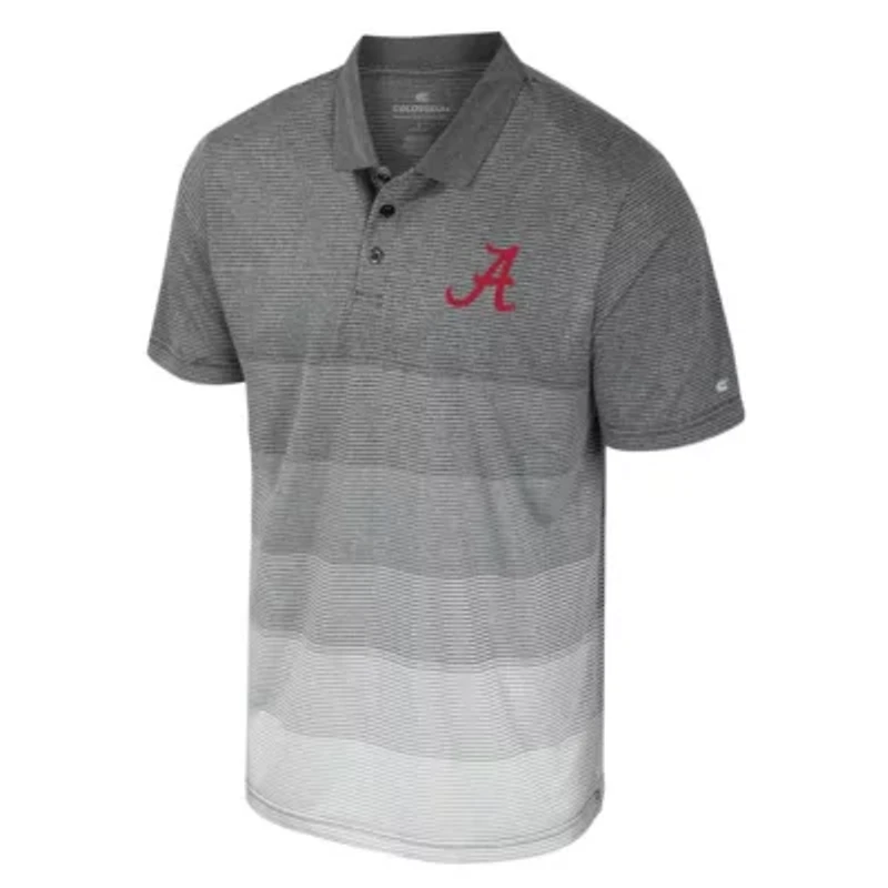 Alabama Crimson Tide NCAA Striped Mesh Polo