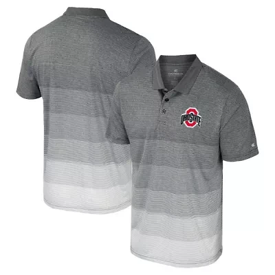NCAA Ohio State Buckeyes Striped Mesh Polo