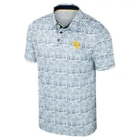 NCAA West Virginia Mountaineers It's Time! Allover Print Polo
