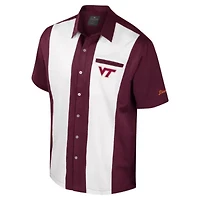 NCAA Virginia Tech Hokies Strike Bowling Button-Up Shirt