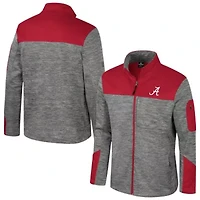 Alabama Crimson Tide NCAA Gray/Crimson Guard Full-Zip Jacket