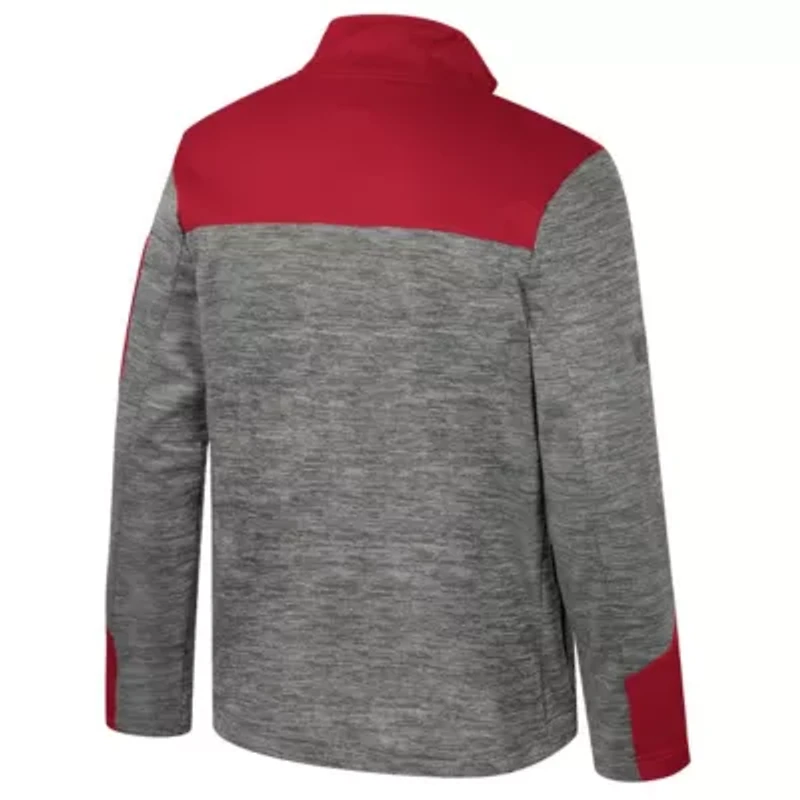 Alabama Crimson Tide NCAA Gray/Crimson Guard Full-Zip Jacket
