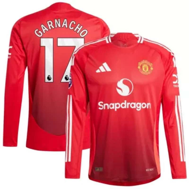 International Clubs Alejandro Garnacho Manchester United 2024/25 Home Authentic Long Sleeve Player Jersey
