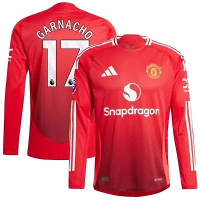 International Clubs Alejandro Garnacho Manchester United 2024/25 Home Authentic Long Sleeve Player Jersey