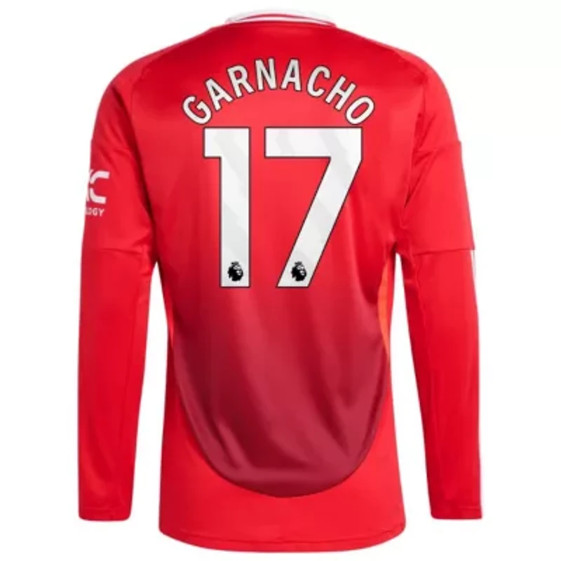 International Clubs Alejandro Garnacho Manchester United 2024/25 Home Long Sleeve Replica Player Jersey