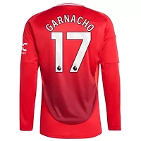 International Clubs Alejandro Garnacho Manchester United 2024/25 Home Long Sleeve Replica Player Jersey