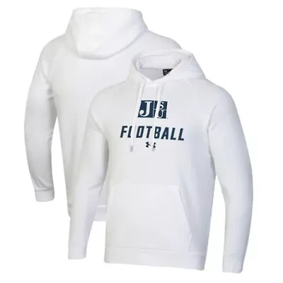 NCAA Under Armour Jackson State Tigers Football Rival Fleece Pullover Hoodie