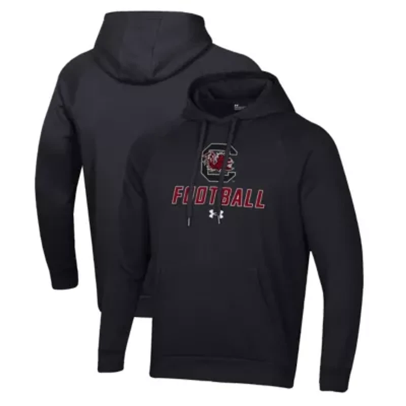 NCAA Under Armour South Carolina Gamecocks Football Rival Fleece Pullover Hoodie