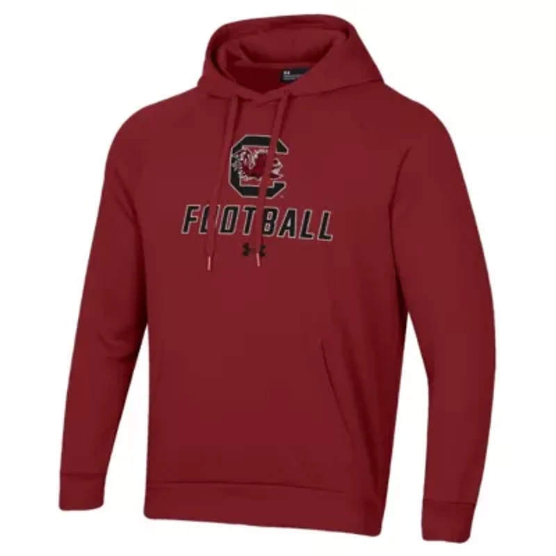 NCAA Under Armour South Carolina Gamecocks Football Rival Fleece Pullover Hoodie