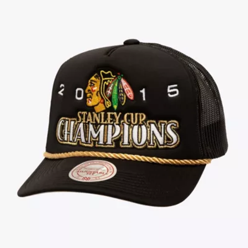 NHL Chicago Blackhawks SOUL Collection Golden Stanley Cup s Trucker Adjustable Hat