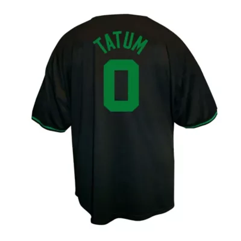 NBA Jayson Tatum Boston Celtics Big & Tall Name Number Button-Up Jersey