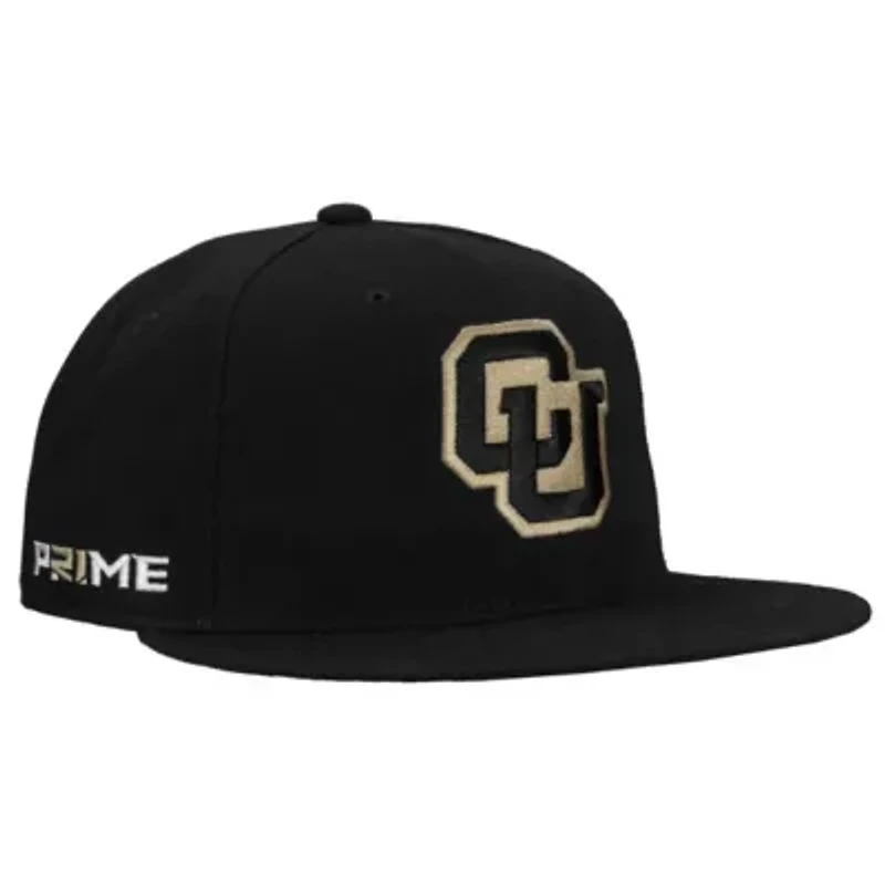 NCAA Nike Colorado Buffaloes Prime Pro Flat Brim Fitted Hat