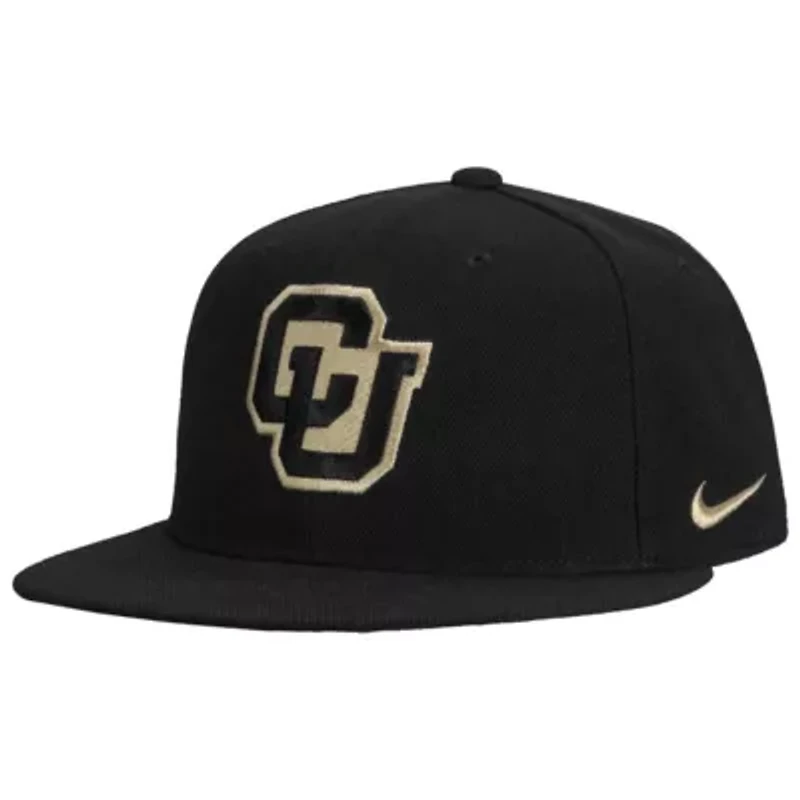 NCAA Nike Colorado Buffaloes Prime Pro Flat Brim Fitted Hat