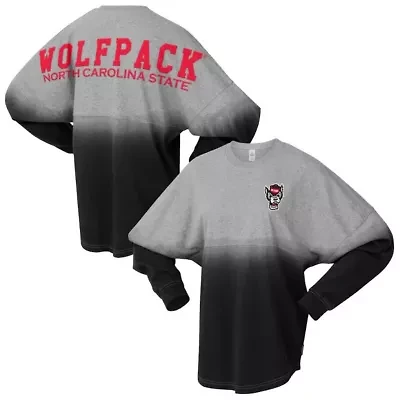 NCAA Unisex NC State Wolfpack Ombre Long Sleeve T-Shirt