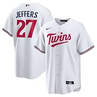 MLB Nike Ryan Jeffers Minnesota Twins Home Replica Player Jersey