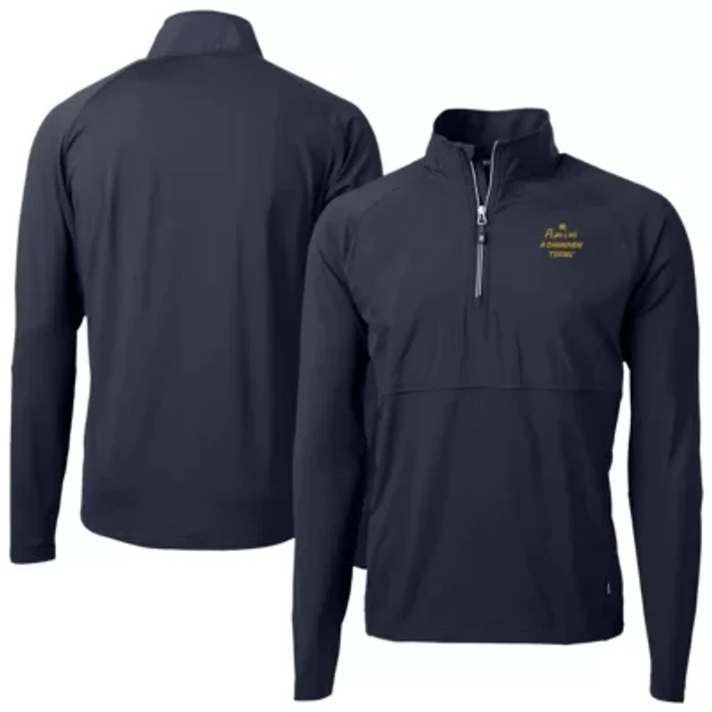 NCAA Notre Dame Fighting Irish Play Like A Today Adapt Eco Knit Stretch Hybrid Recycled Quarter-Zip Pullover Top