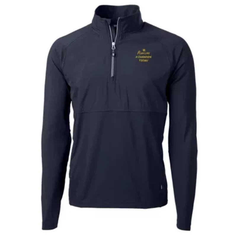 NCAA Notre Dame Fighting Irish Play Like A Today Adapt Eco Knit Stretch Hybrid Recycled Quarter-Zip Pullover Top