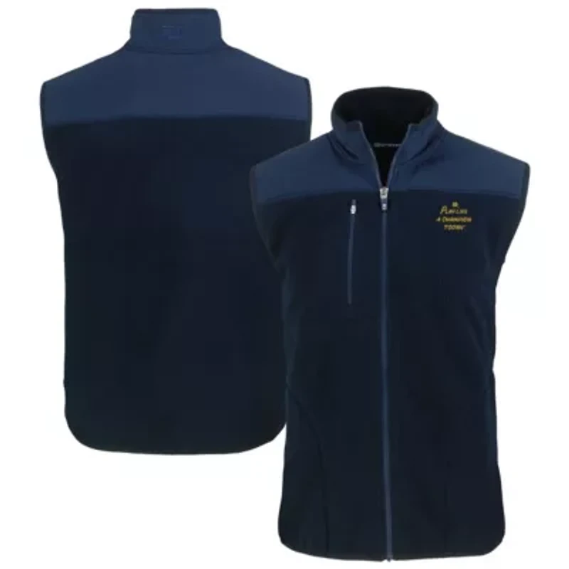 NCAA Navy/Blue Notre Dame Fighting Irish Play Like A Today Cascade Eco Sherpa Fleece Full-Zip Vest