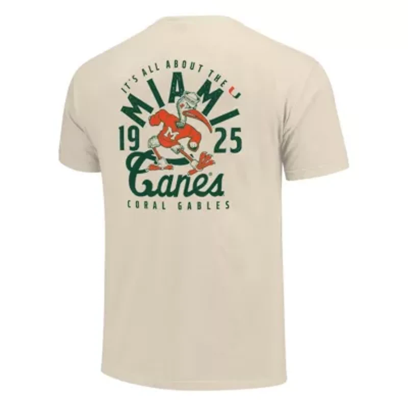 Miami (FL) Hurricanes NCAA Mascot Overlay T-Shirt