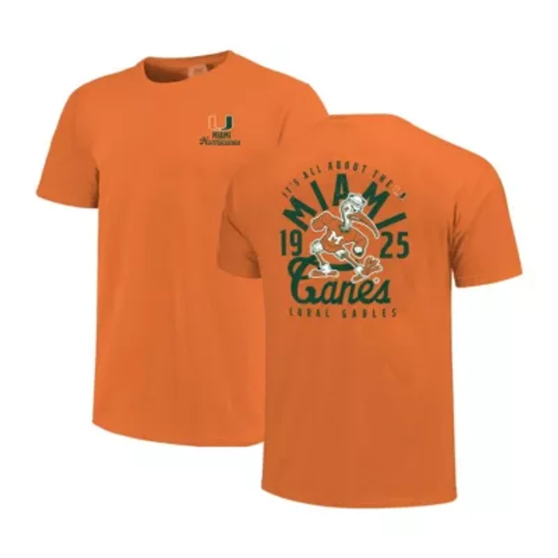 Miami (FL) Hurricanes NCAA Mascot Overlay T-Shirt