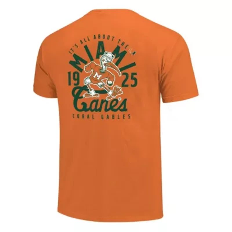 Miami (FL) Hurricanes NCAA Mascot Overlay T-Shirt