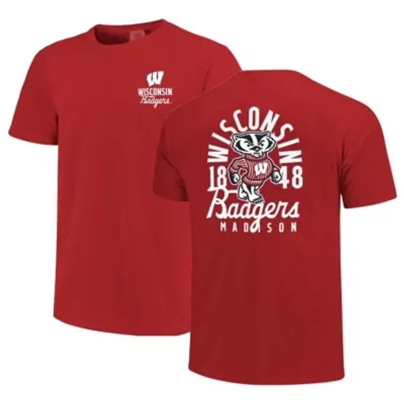 NCAA Wisconsin Badgers Mascot Overlay T-Shirt