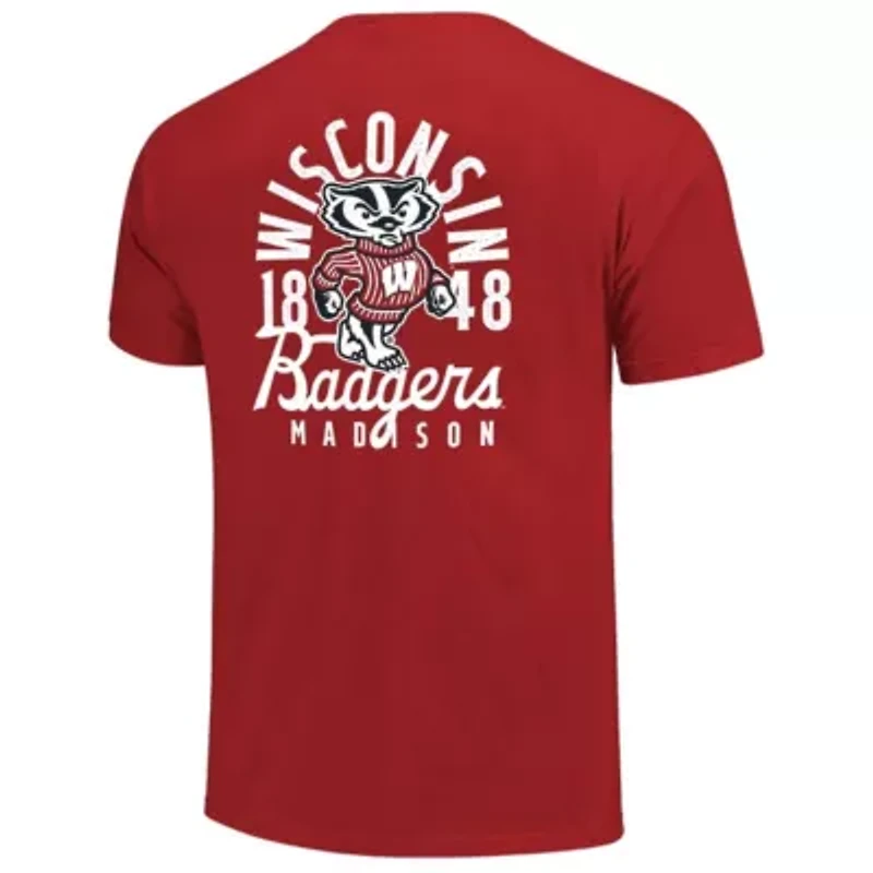 NCAA Wisconsin Badgers Mascot Overlay T-Shirt