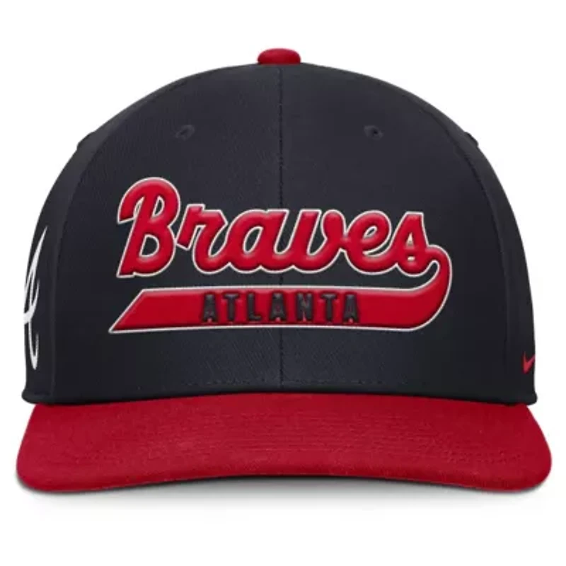 MLB Nike Navy/Red Atlanta Braves Pro Performance Snapback Hat