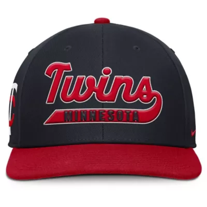 MLB Nike Navy/Red Minnesota Twins Pro Performance Snapback Hat
